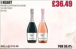 Bestway I HEART Prosecco/prosecco rose offer