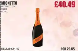 Bestway MIONETTO Prosecco doc offer