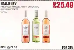 Bestway GALLO GFV Pink moscato/moscato/white grenache offer