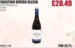 Bestway FAUSTINO RIVERO ULECIA Rioja tempranillo offer