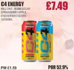 Bestway C4 ENERGY Millions bubblegum/ strawberry/apple offer