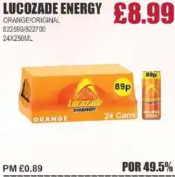 Bestway LUCOZADE ENERGY Orange/original offer