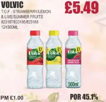 Bestway VOLVIC T.o.f-strawberry/lemon & lime/summer fruits offer