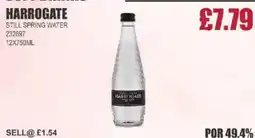 Bestway HARROGATE Still spring water offer