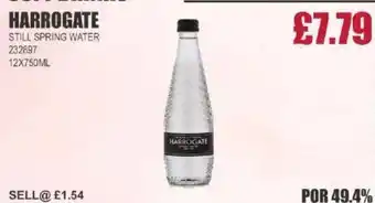 Bestway HARROGATE Still spring water offer