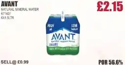 Bestway AVANT Natural mineral water offer