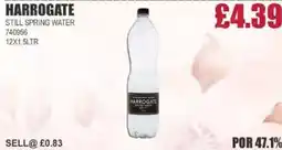Bestway HARROGATE Still spring water offer