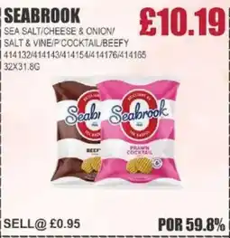 Bestway SEABROOK Sea salt/cheese & onion/ salt & vine/p cocktail/beefy offer
