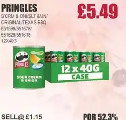 Bestway PRINGLES Scrm & oni/slt &vin/ original/texas bbq offer