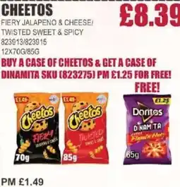 Bestway CHEETOS Fiery jalapeno & cheese/ twisted sweet & spicy offer
