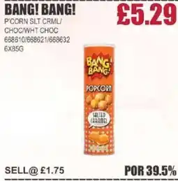 Bestway BANG! BANG! P'corn slt crml/ choc/wht choc offer