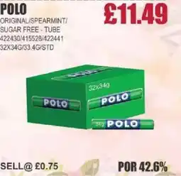 Bestway POLO Original/spearmint/ sugar free-tube offer