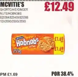 Bestway MCVITIE'S Shortcake/ginger nuts/hobnobs offer