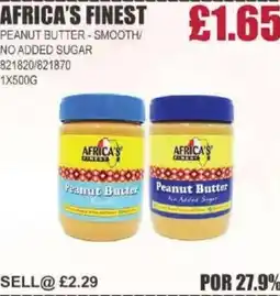 Bestway AFRICA'S FINEST Peanut butter-smooth/ no added sugar offer