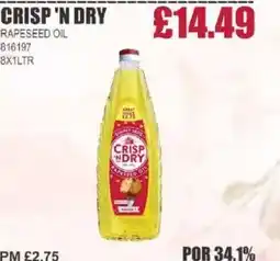 Bestway CRISP 'N DRY Rapeseed oil offer