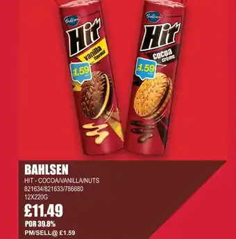 Bestway BAHLSEN Hit - cocoa/vanilla/nuts offer