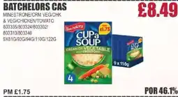 Bestway BATCHELORS CAS Minestrone/crm veg/chk & veg/chicken/tomato offer