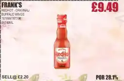 Bestway FRANK'S Redhot-original/ buffalo wings offer