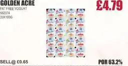 Bestway GOLDEN ACRE Fat free yogurt offer