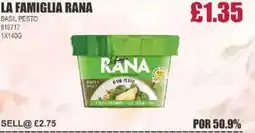 Bestway LA FAMIGLIA RANA Basil pesto offer
