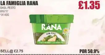 Bestway LA FAMIGLIA RANA Basil pesto offer