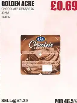 Bestway GOLDEN ACRE Chocolate desserts offer