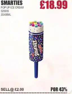 Bestway SMARTIES Pop up ice cream offer