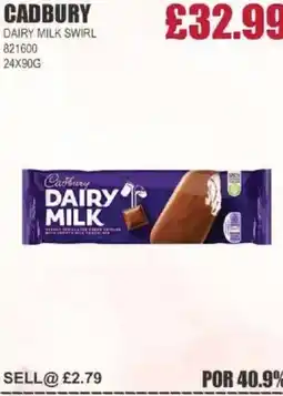 Bestway CADBURY Dairy milk swirl offer
