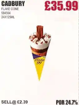 Bestway CADBURY Flake cone offer