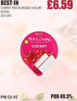Bestway BEST-IN Cherry pasteurised yogurt offer