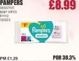 Bestway PAMPERS Sensitive baby wipes offer