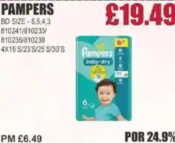 Bestway PAMPERS offer