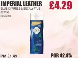 Bestway IMPERIAL LEATHER Blue cypress & eucalyptus offer