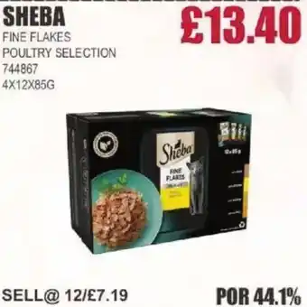 Bestway SHEBA Fine flakes poultry selection offer