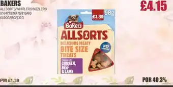 Bestway BAKERS Allsorts/whirlers/sizzlers offer