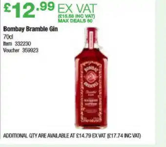 Costco Bombay Bramble Gin offer