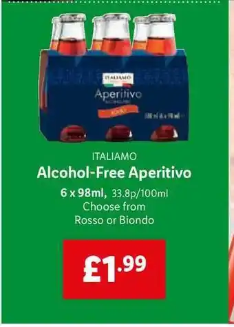 Lidl Italiamo Alcohol-Free Aperitivo offer