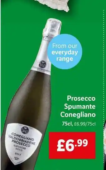 Lidl Prosecco Spumante Conegliano offer
