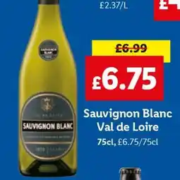 Lidl Sauvignon Blanc Val de Loire offer