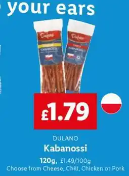 Lidl Dulano Kabanossi offer