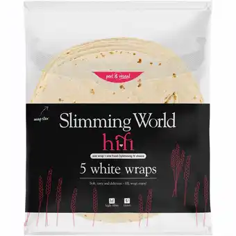 Iceland Slimming World 5 White Tortilla Wraps 330g offer