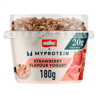 Iceland Muller MyProtein High Protein Strawberry Yogurt with Granola offer
