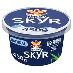 Iceland Yoplait SKYR natural yoghurt high protein 0% fat 450g offer