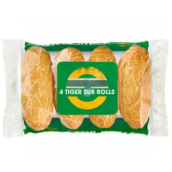 Iceland The Daily Bakery 4 Tiger Sub Rolls offer