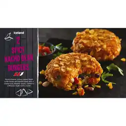 Iceland Iceland 2 Spicy Nacho Bean Burgers 270g offer