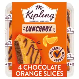 Iceland Mr Kipling Lunchbox Chocolate Orange Cake Slices 4 pack offer