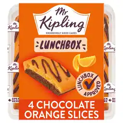 Iceland Mr Kipling Lunchbox Chocolate Orange Cake Slices 4 pack offer
