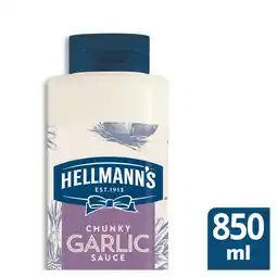 Iceland Hellmann's Chunky Garlic Sauce 850ml (858g) offer