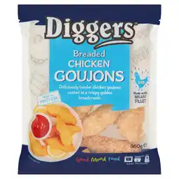 Iceland Diggers Breaded Chicken Goujons 360g offer