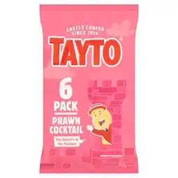 Iceland Tayto Prawn Cocktail Flavour Potato Crisps 6 x 25g offer